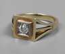 Damenring mit Diamant von ca. 0,4 ct