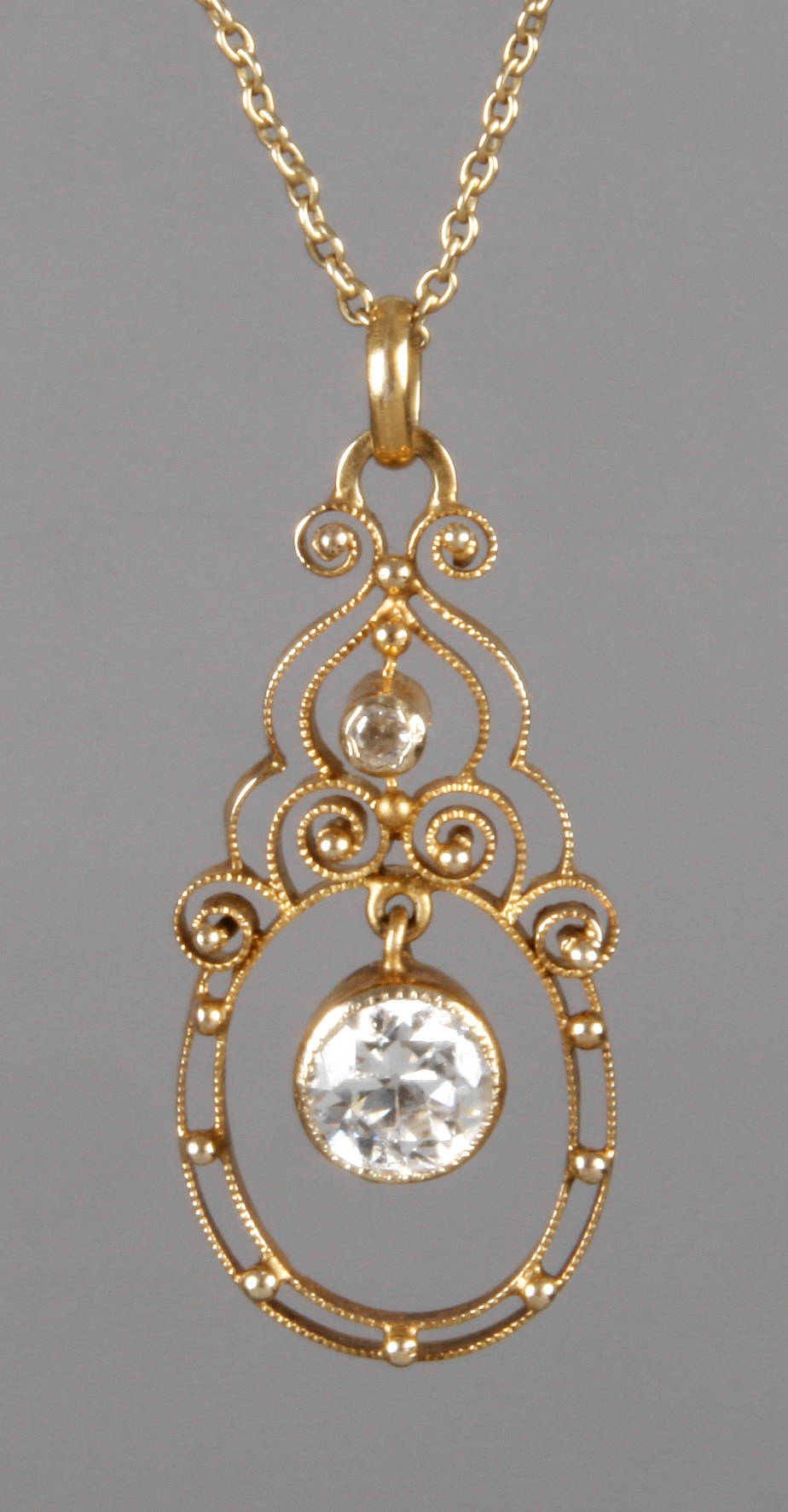 Anhänger mit Brillant von ca. 0,5 ct