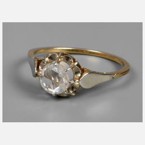 Damenring mit Diamantrose