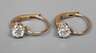 Paar Diamantohrringe