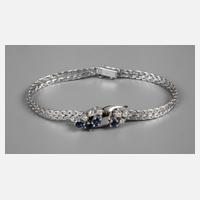 Armband besetzt mit Brillanten und Saphiren111