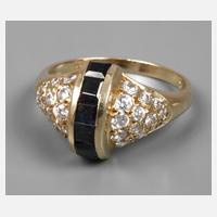 Brillantring mit Saphir111