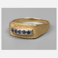 Herrenring mit Saphiren111