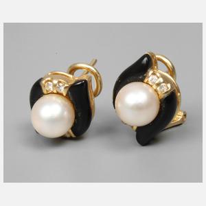 Paar Ohrstecker mit Perlen