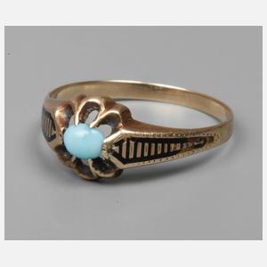 Damenring mit Türkis