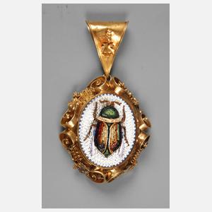 Aufwendiger Anhänger mit Millefioriarbeit