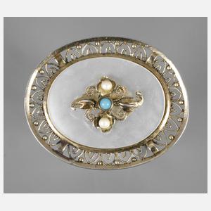 Filigrane Jugendstilbrosche