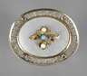 Filigrane Jugendstilbrosche