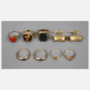 Konvolut Goldschmuck