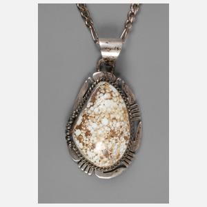 Jerry Nelson Silberanhänger mit Türkis