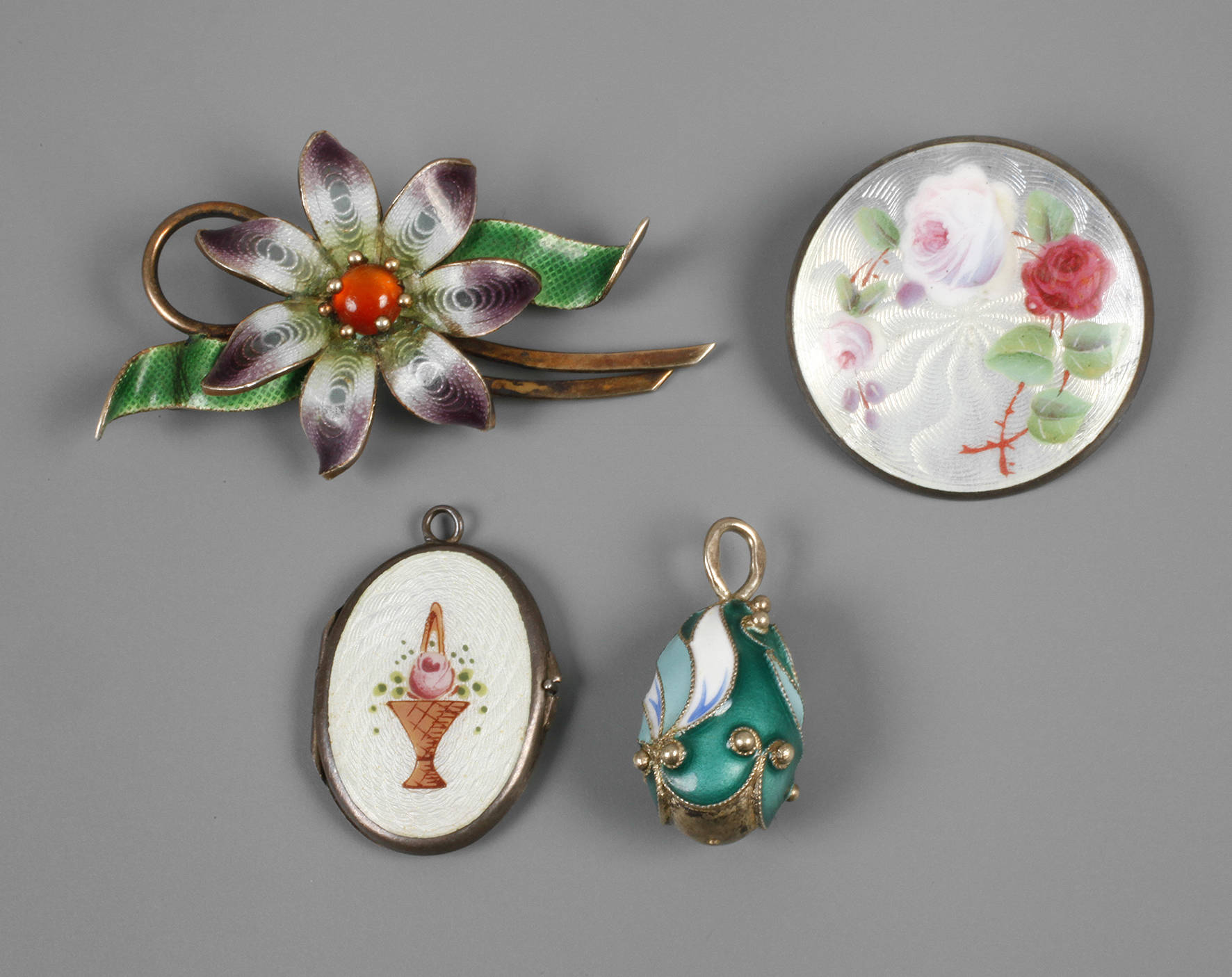 Konvolut Emailleschmuck