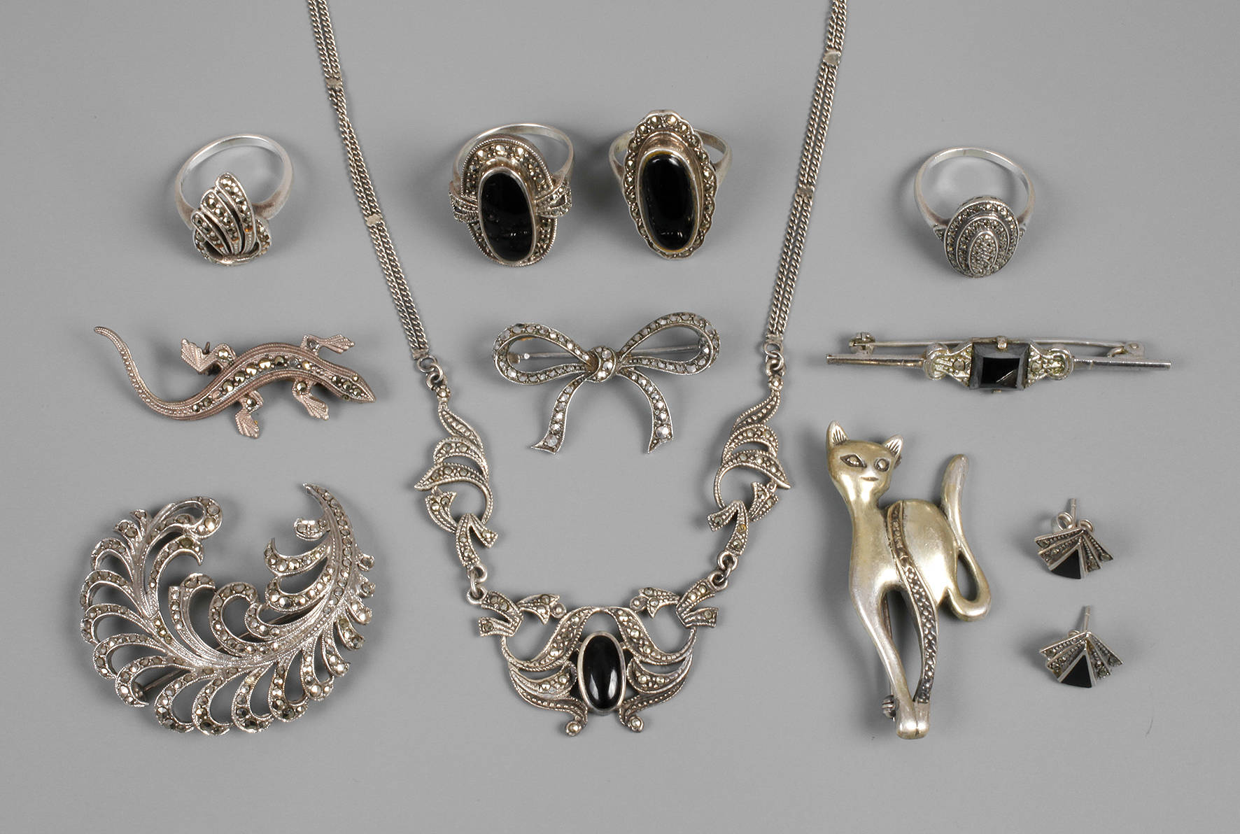 Konvolut Markasitschmuck