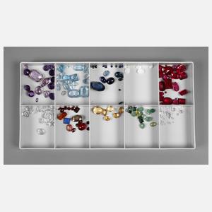 Großes Konvolut Schmucksteine