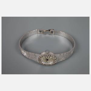 Kasper Damenarmbanduhr mit Diamantbesatz