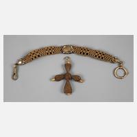 Chatelaine und Kreuz aus Echthaar111