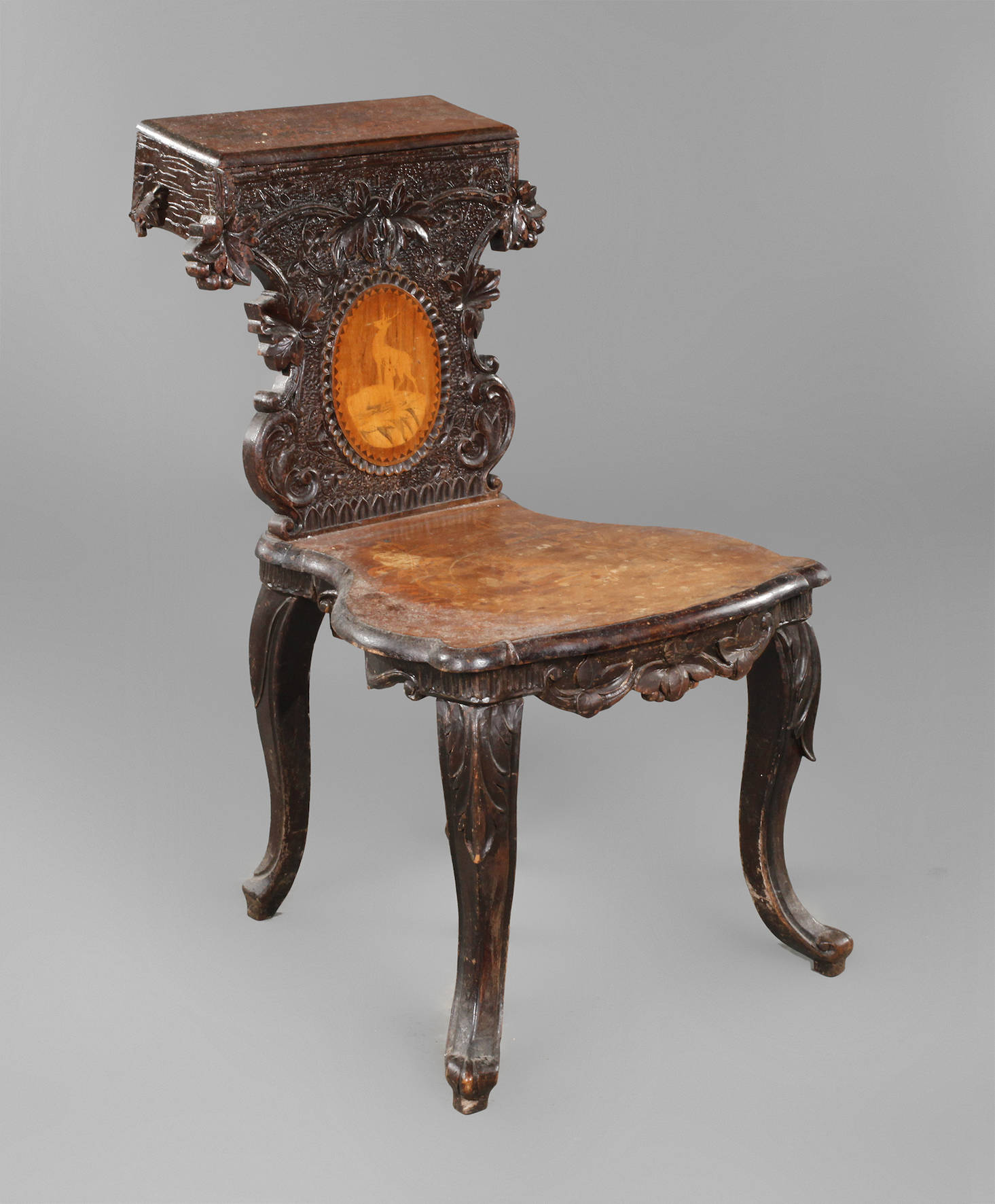 Gebetsstuhl mit Intarsien