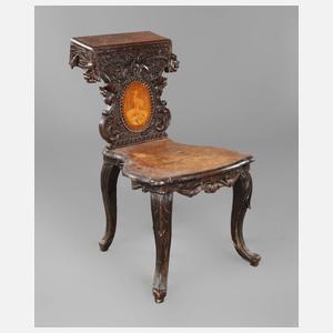 Gebetsstuhl mit Intarsien