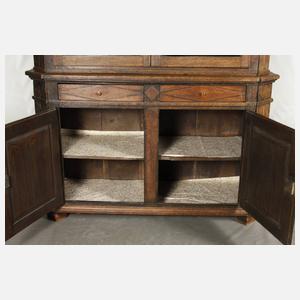 Biedermeier Aufsatzvitrine