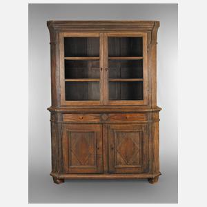 Biedermeier Aufsatzvitrine