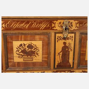 Hochzeitstruhe Biedermeier