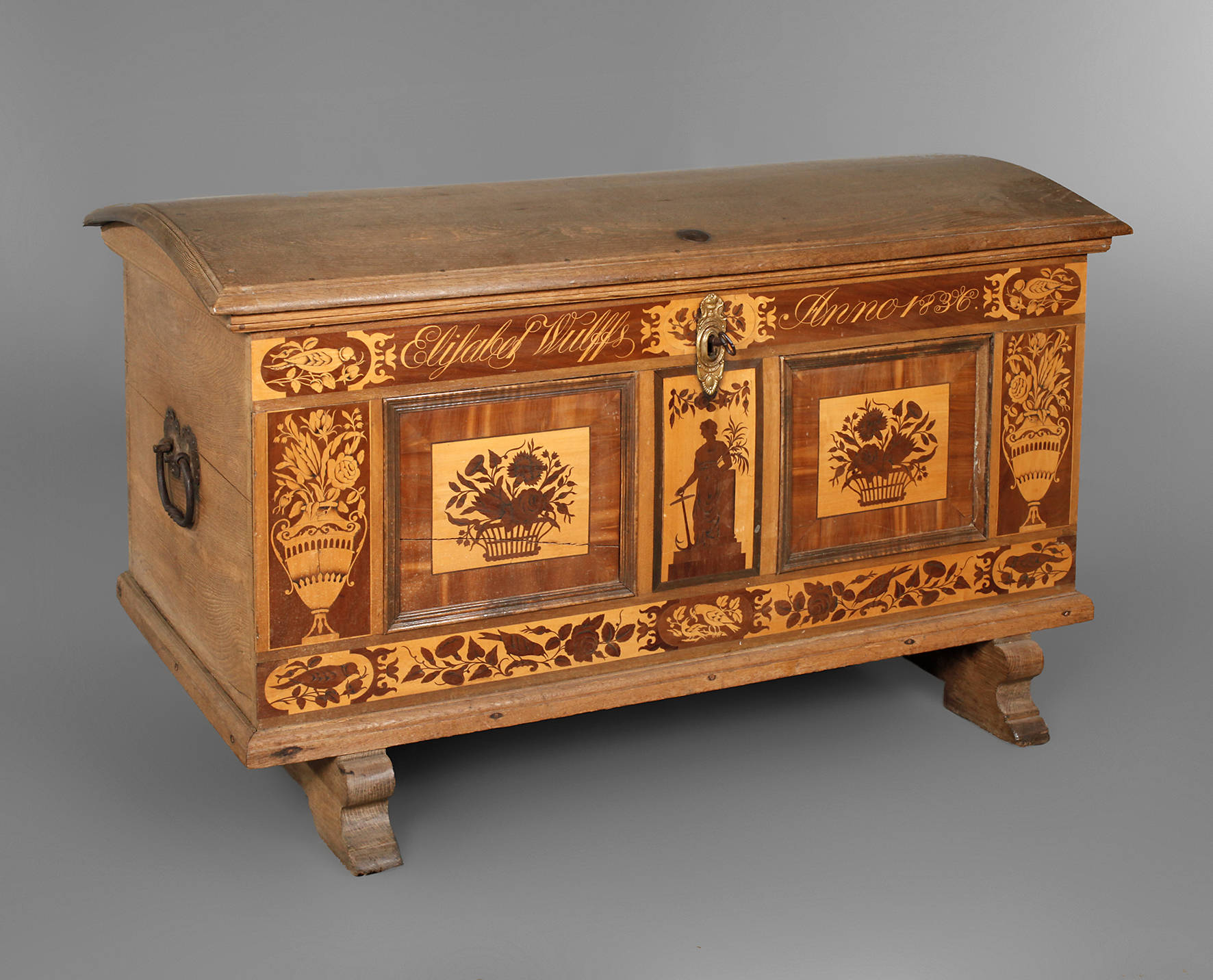 Hochzeitstruhe Biedermeier