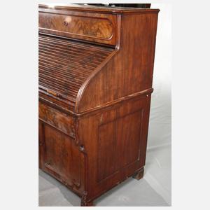 Rollbüro mit Stehpultfunktion Louis Philippe