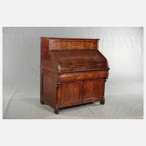 Rollbüro mit Stehpultfunktion Louis Philippe