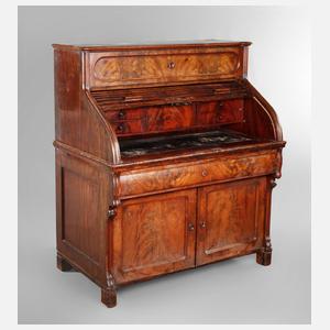 Rollbüro mit Stehpultfunktion Louis Philippe