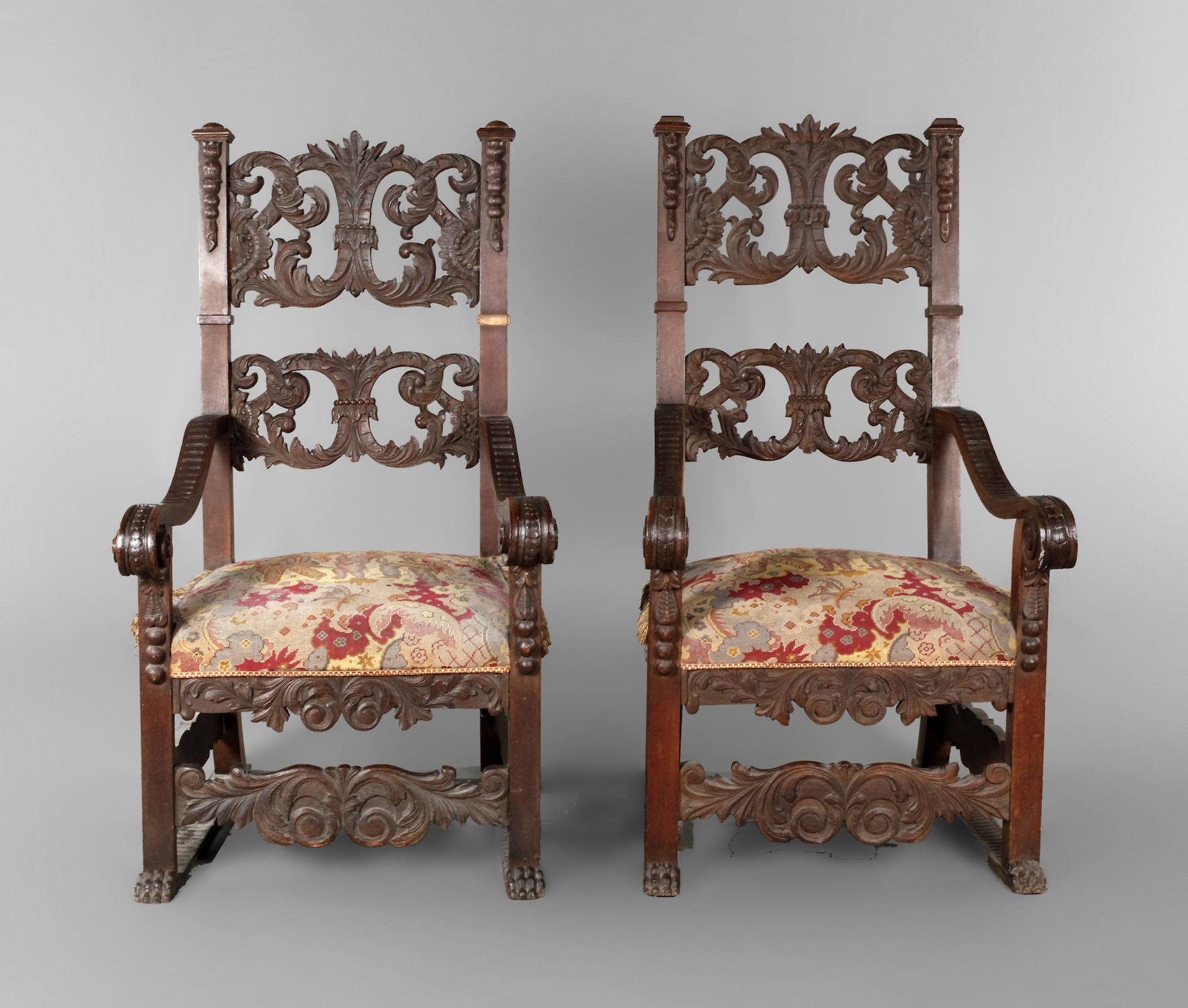 Paar Armlehnsessel Neobarock