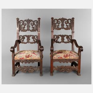 Paar Armlehnsessel Neobarock