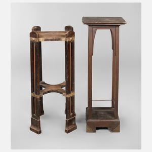 Zwei Blumenhocker Jugendstil