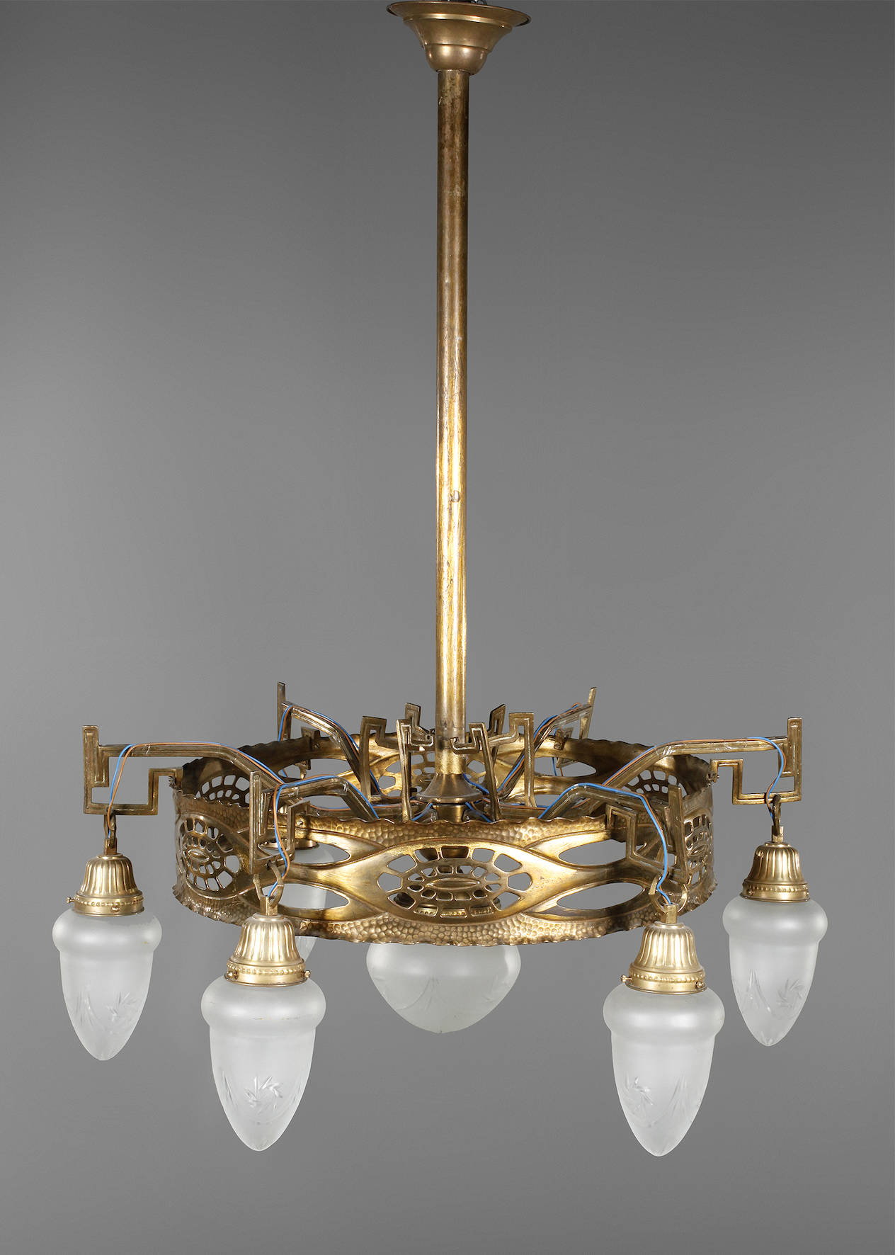 Große Deckenlampe Jugendstil