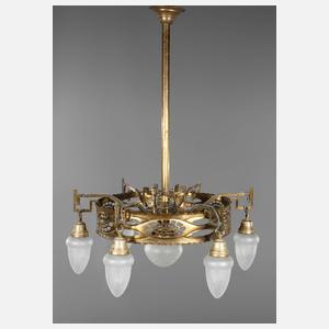 Große Deckenlampe Jugendstil