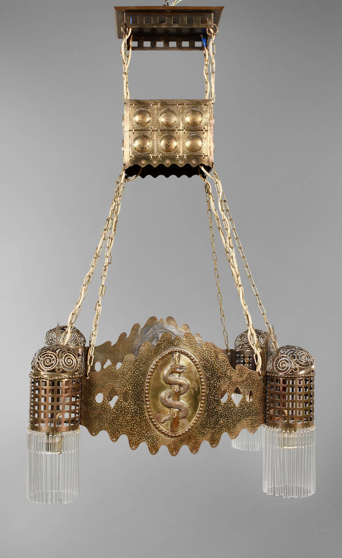 Große Deckenlampe Jugendstil