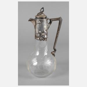 Karaffe mit Silbermontierung