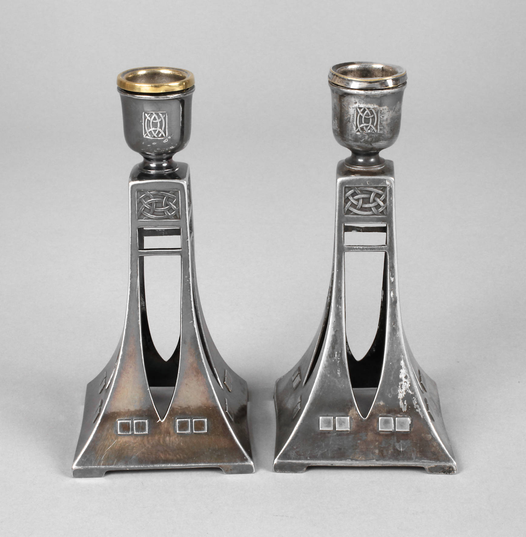 WMF Paar Kerzenleuchter Jugendstil