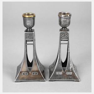 WMF Paar Kerzenleuchter Jugendstil