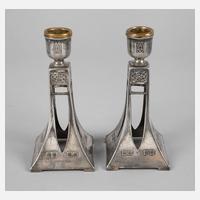 WMF Paar Kerzenleuchter Jugendstil111