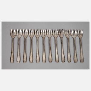 WMF zwölf Austerngabeln