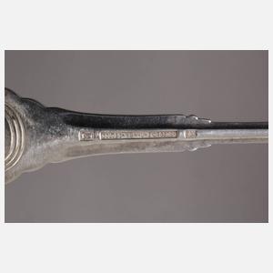 Vier Besteckteile aus dem ”Dresdner Ratssilber”