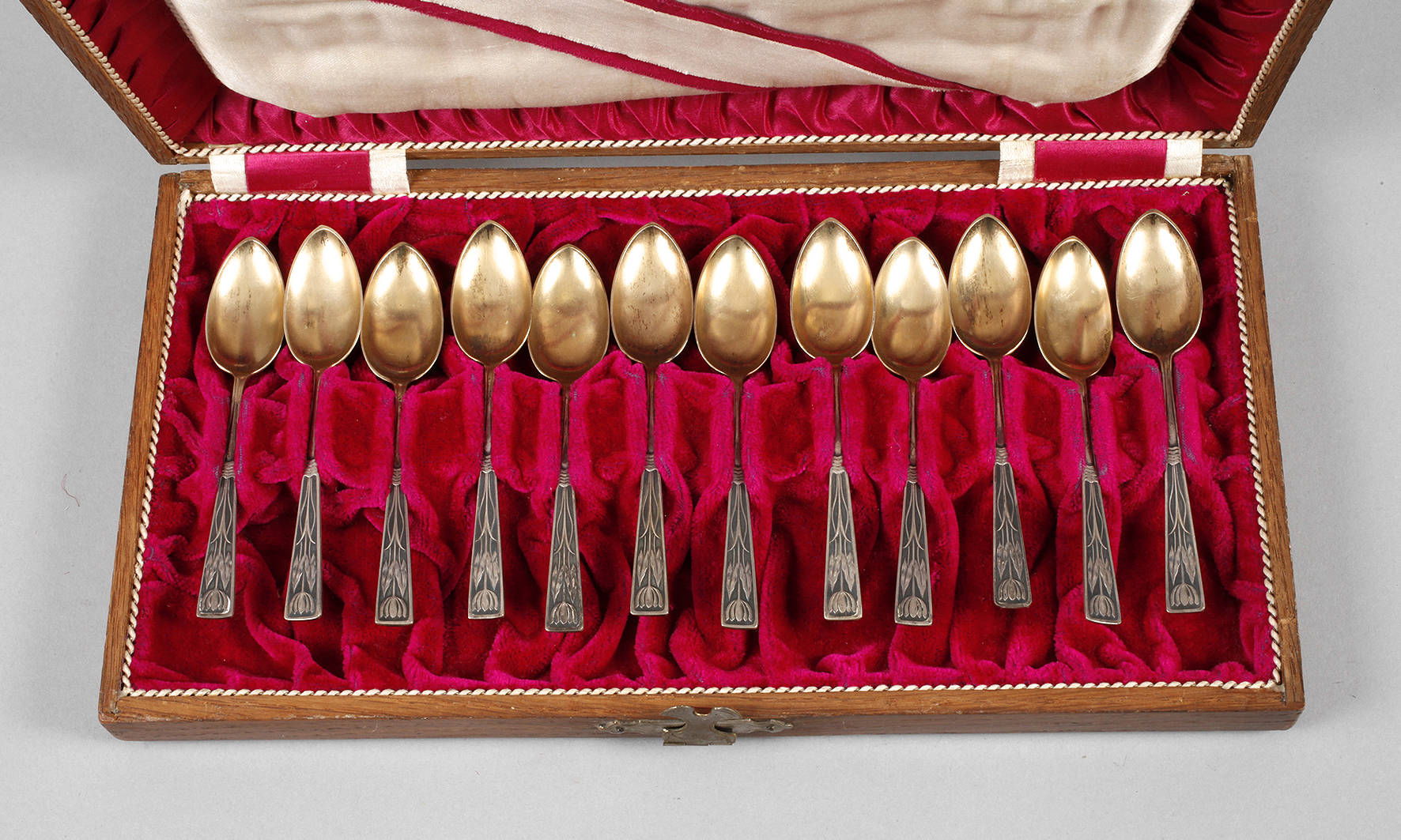 Silber zwölf Löffel Jugendstil