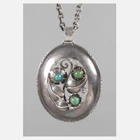 Jugendstilanhänger an Kette111