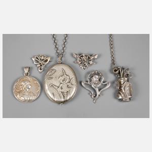 Konvolut Silberschmuck
