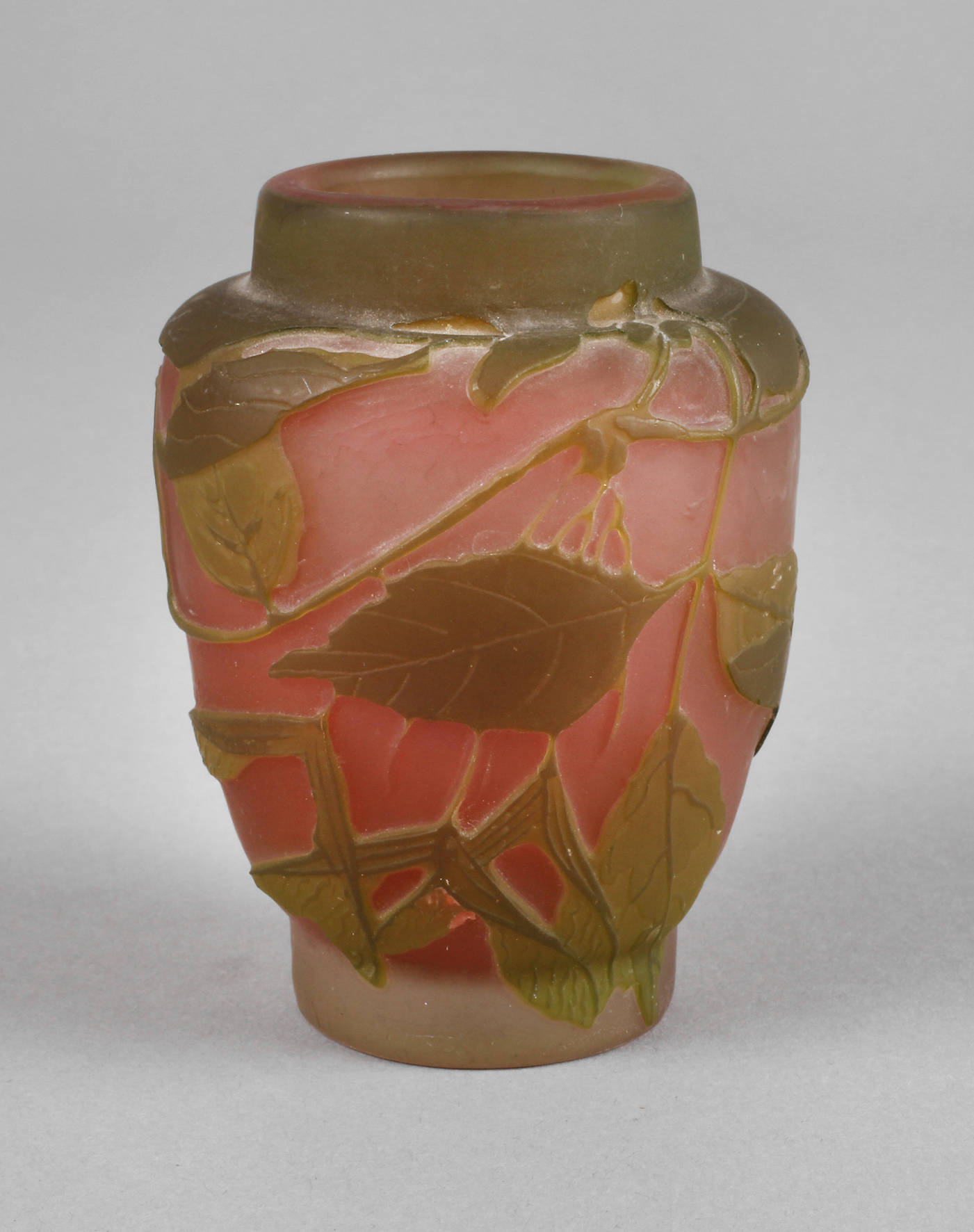 Émile Gallé kleine Ätzglasvase