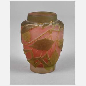 Émile Gallé kleine Ätzglasvase