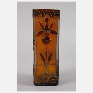 Ätzglasvase Jugendstil