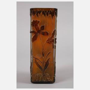 Ätzglasvase Jugendstil