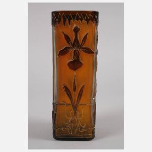 Ätzglasvase Jugendstil