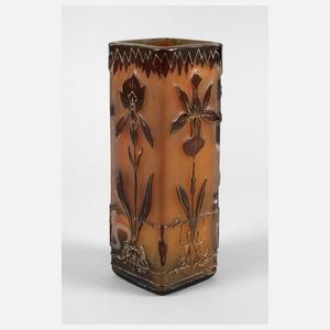 Ätzglasvase Jugendstil