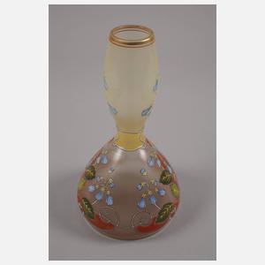 Jugendstilvase mit Emailbemalung